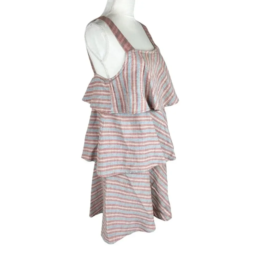 Ace & Jig Simone Tent Dress Dune Artisan Textile Boho Earthy Minimalist Size XS - Picture 4 of 9